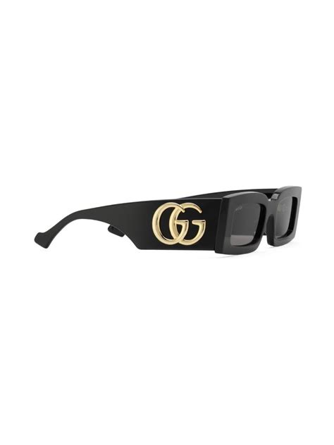 gucci double g rectangular sunglasses|gucci zonnebrillen dames.